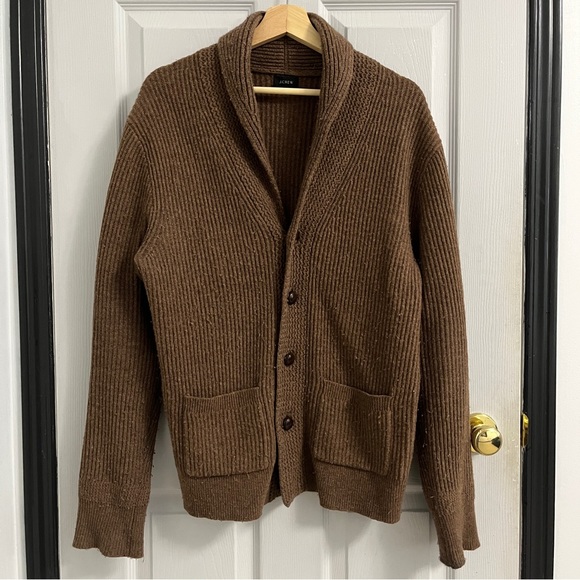 J. Crew Other - J CREW // Brown Wool Blend Cardigan // M
